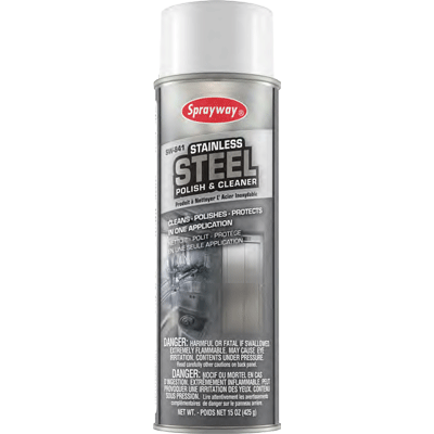 Sprayway Stainless Steel Cleaner Aerosol Spray (water-based